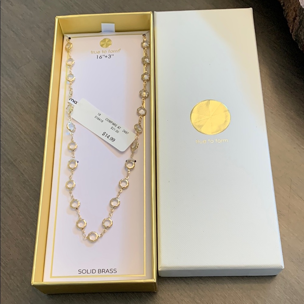 True to Form Gold Necklace